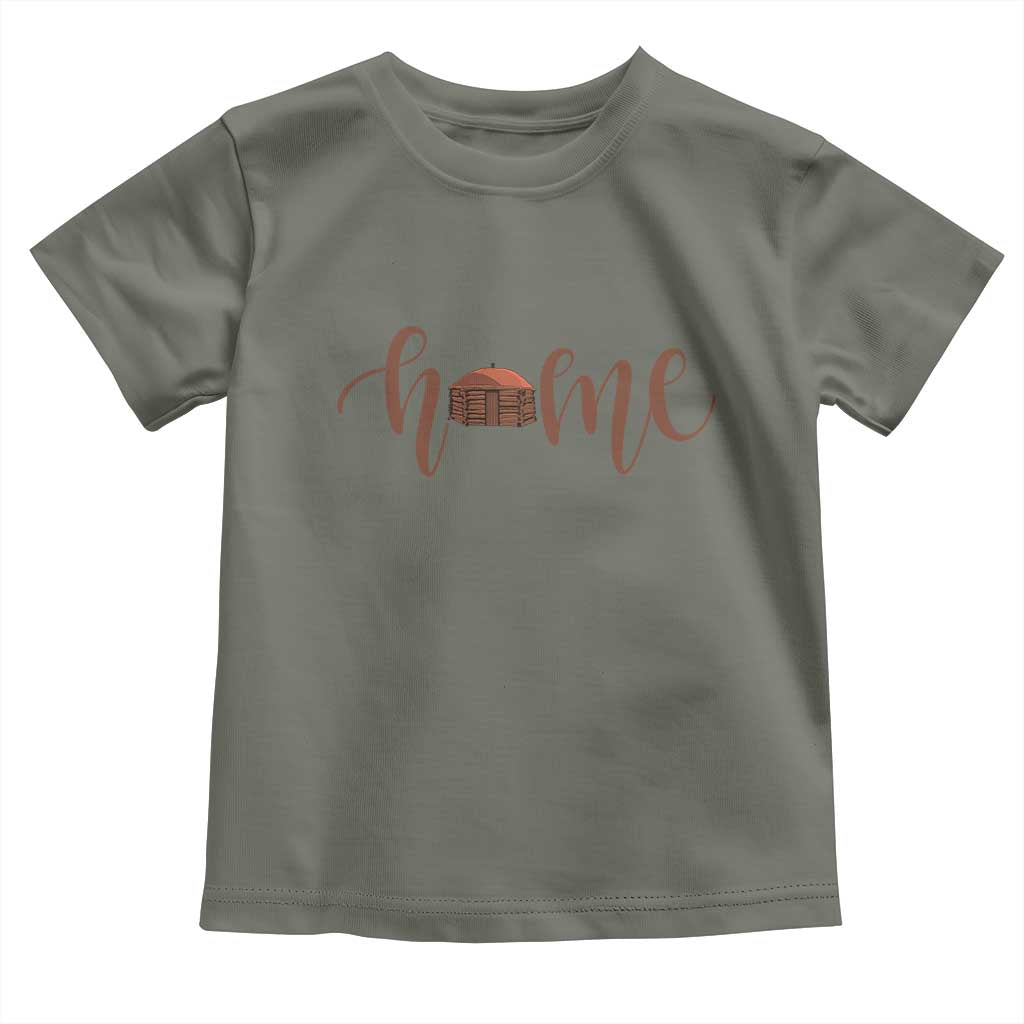 Rustic Hogan Home Typography Toddler T Shirt Native American Heritage Pride