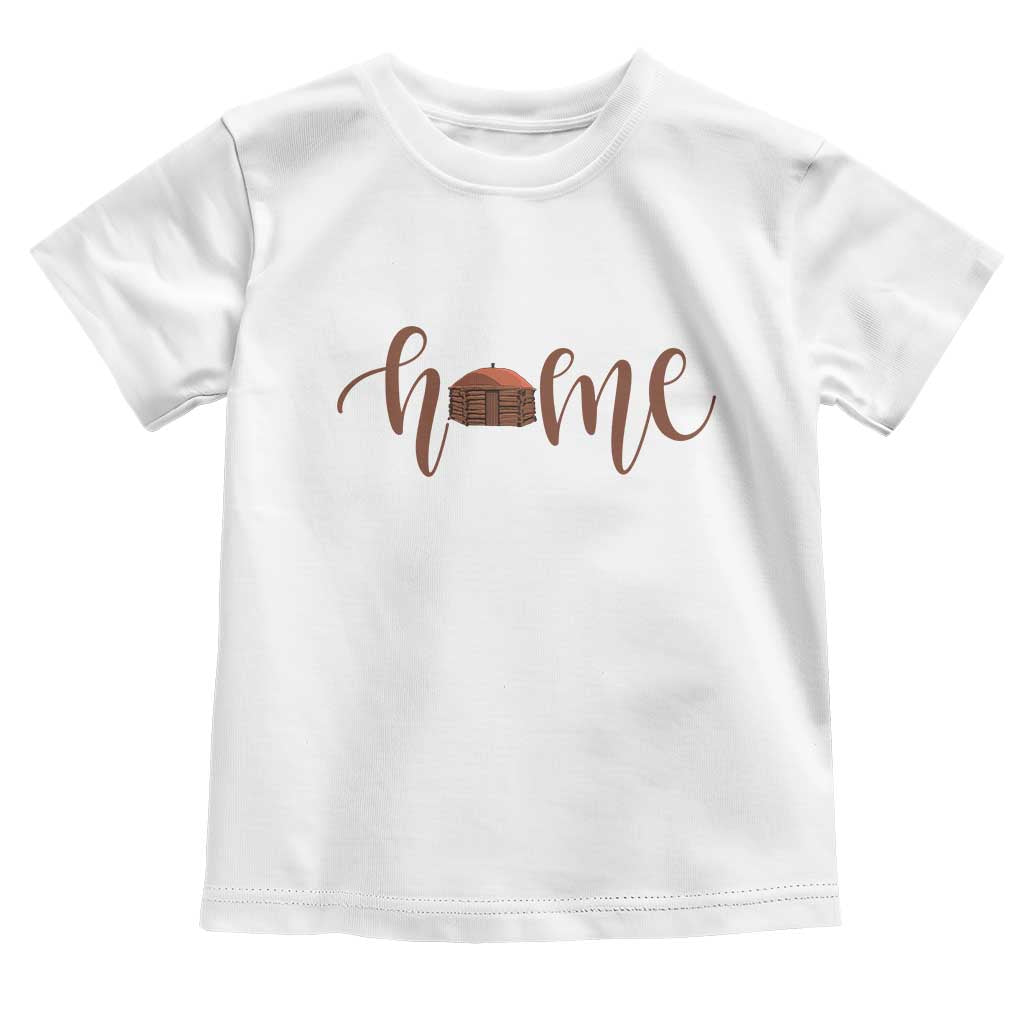Rustic Hogan Home Typography Toddler T Shirt Native American Heritage Pride