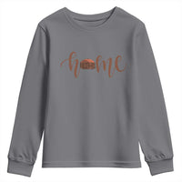Rustic Hogan Home Typography Youth Sweatshirt Native American Heritage Pride