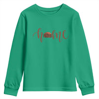 Rustic Hogan Home Typography Youth Sweatshirt Native American Heritage Pride