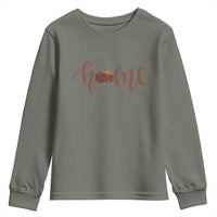 Rustic Hogan Home Typography Youth Sweatshirt Native American Heritage Pride