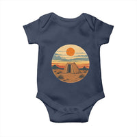 Vintage Monument Valley Landscape Baby Onesie Desert Hogan Home Art