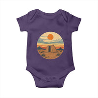 Vintage Monument Valley Landscape Baby Onesie Desert Hogan Home Art
