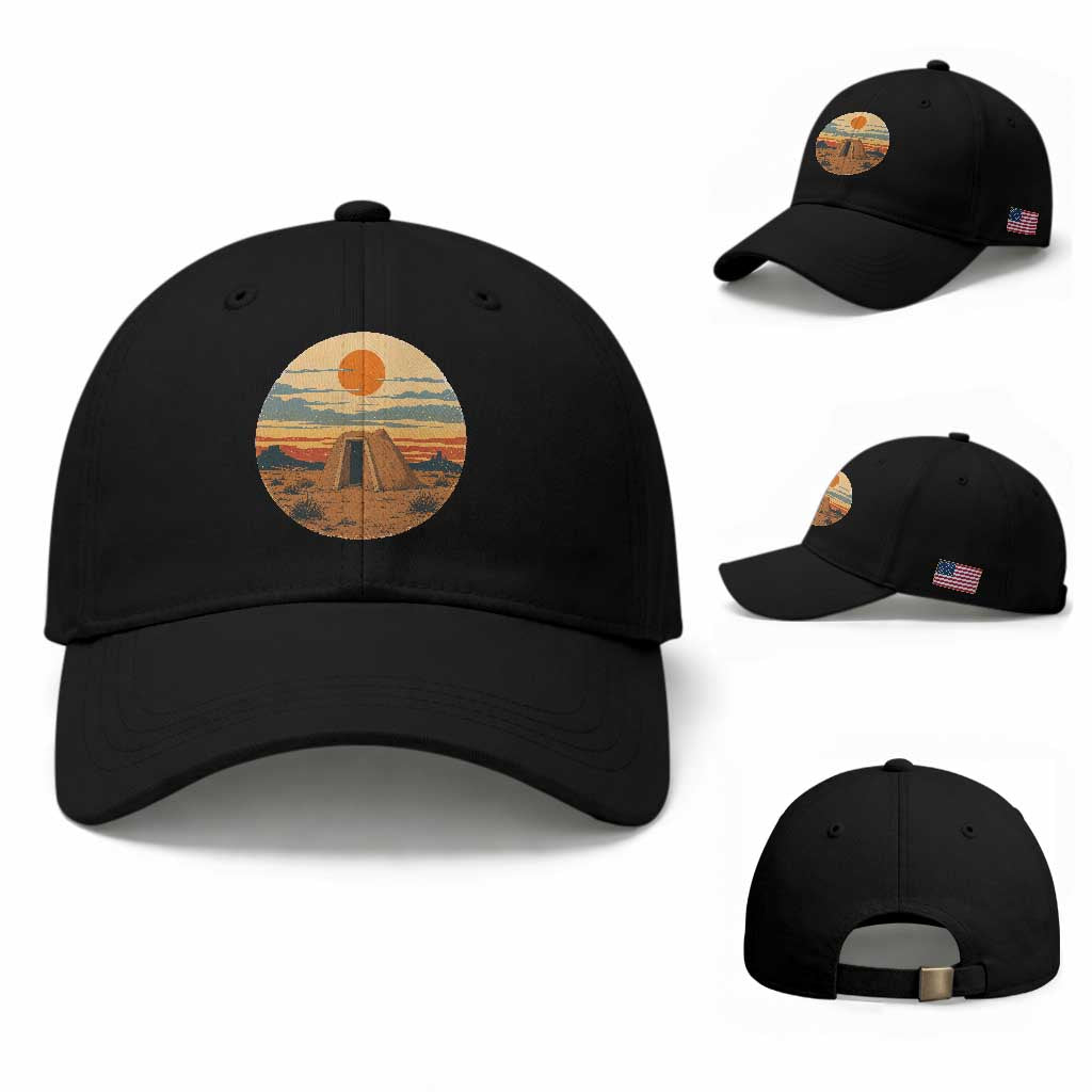 Vintage Monument Valley Landscape Baseball Cap Desert Hogan Home Art