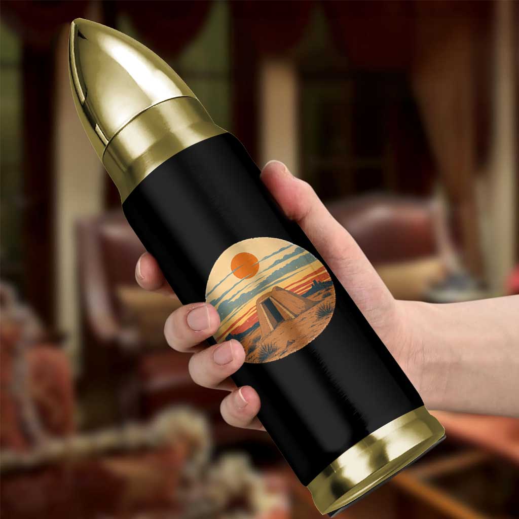 Vintage Monument Valley Landscape Bullet Tumbler Desert Hogan Home Art