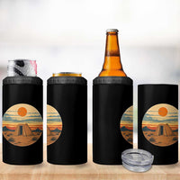 Vintage Monument Valley Landscape 4 in 1 Can Cooler Tumbler Desert Hogan Home Art