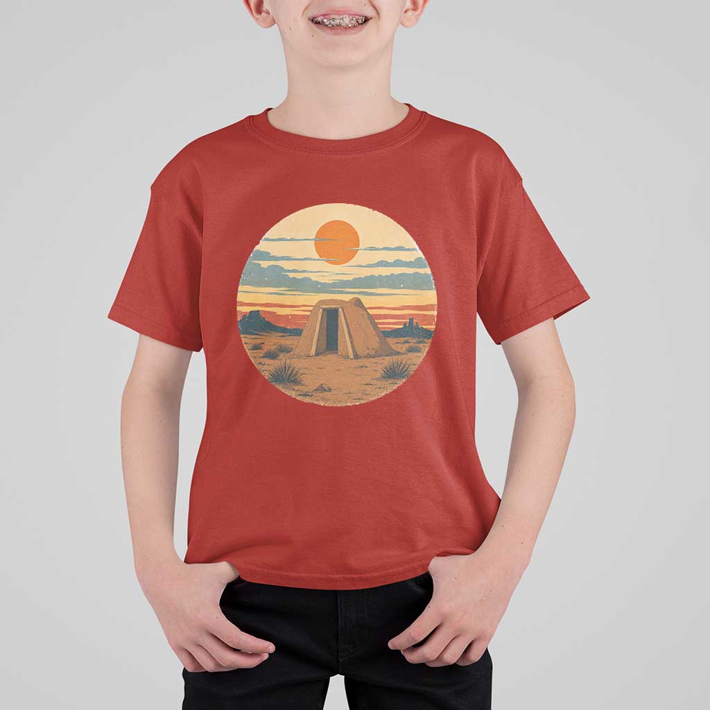Vintage Monument Valley Landscape T Shirt For Kid Desert Hogan Home Art