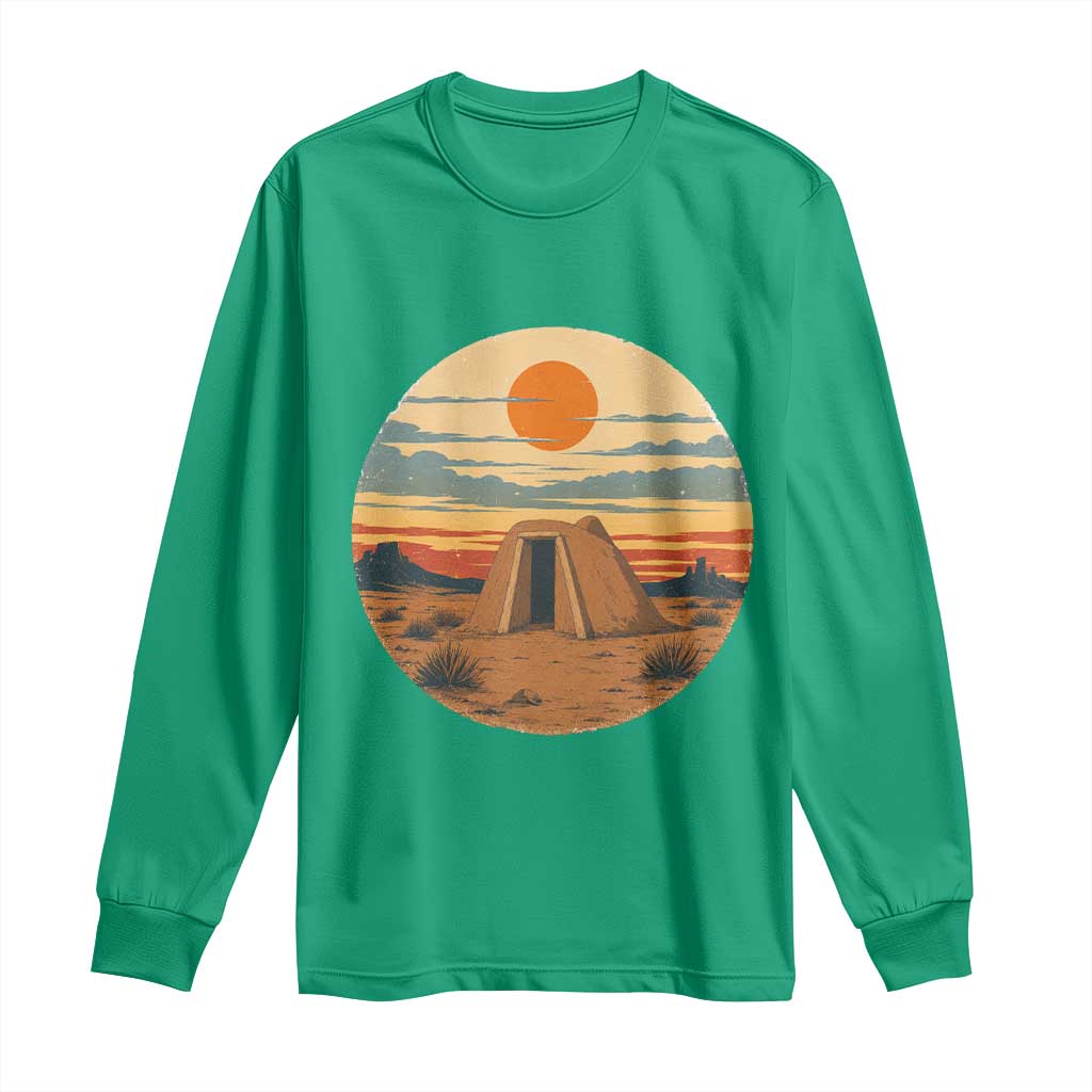 Vintage Monument Valley Landscape Long Sleeve Shirt Desert Hogan Home Art