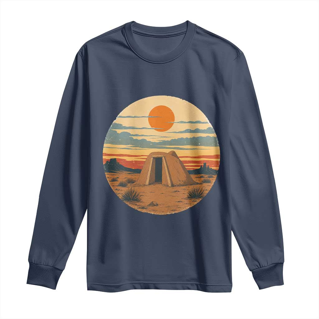 Vintage Monument Valley Landscape Long Sleeve Shirt Desert Hogan Home Art