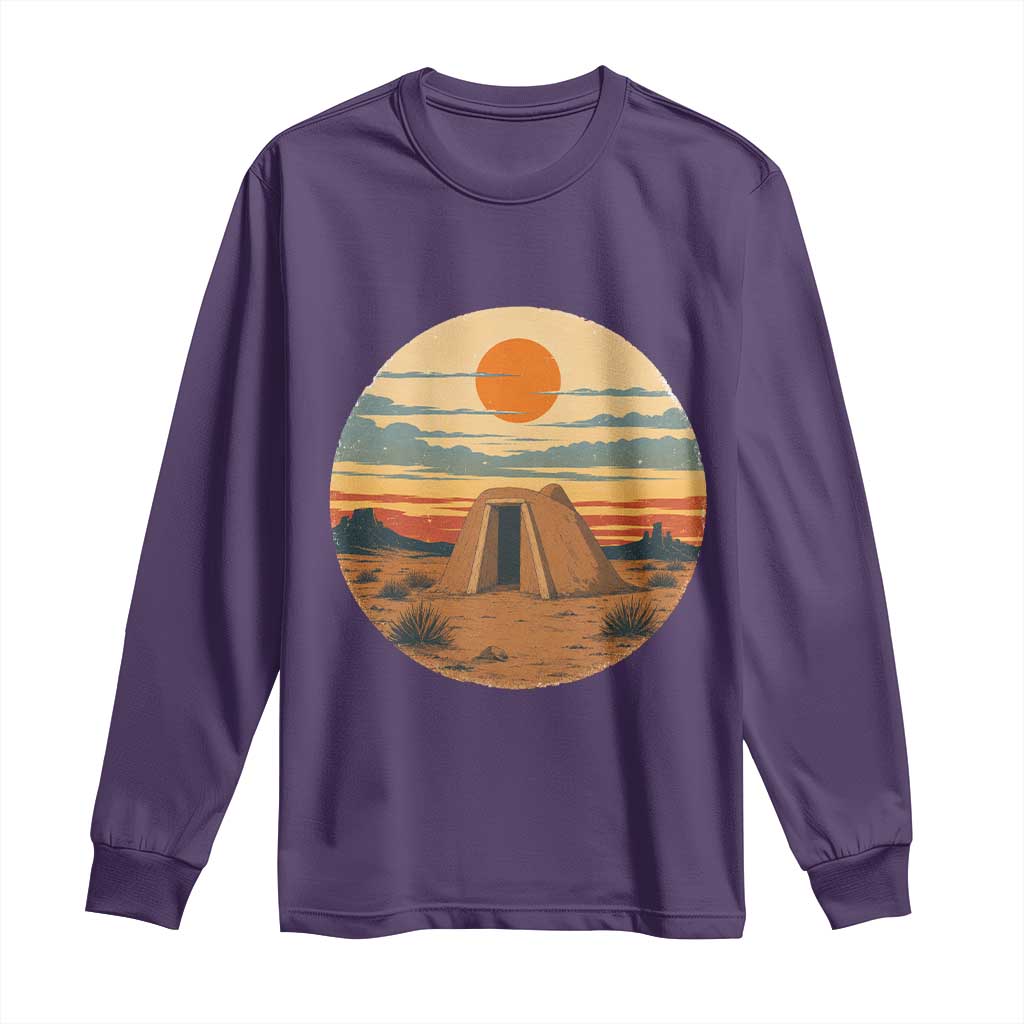 Vintage Monument Valley Landscape Long Sleeve Shirt Desert Hogan Home Art