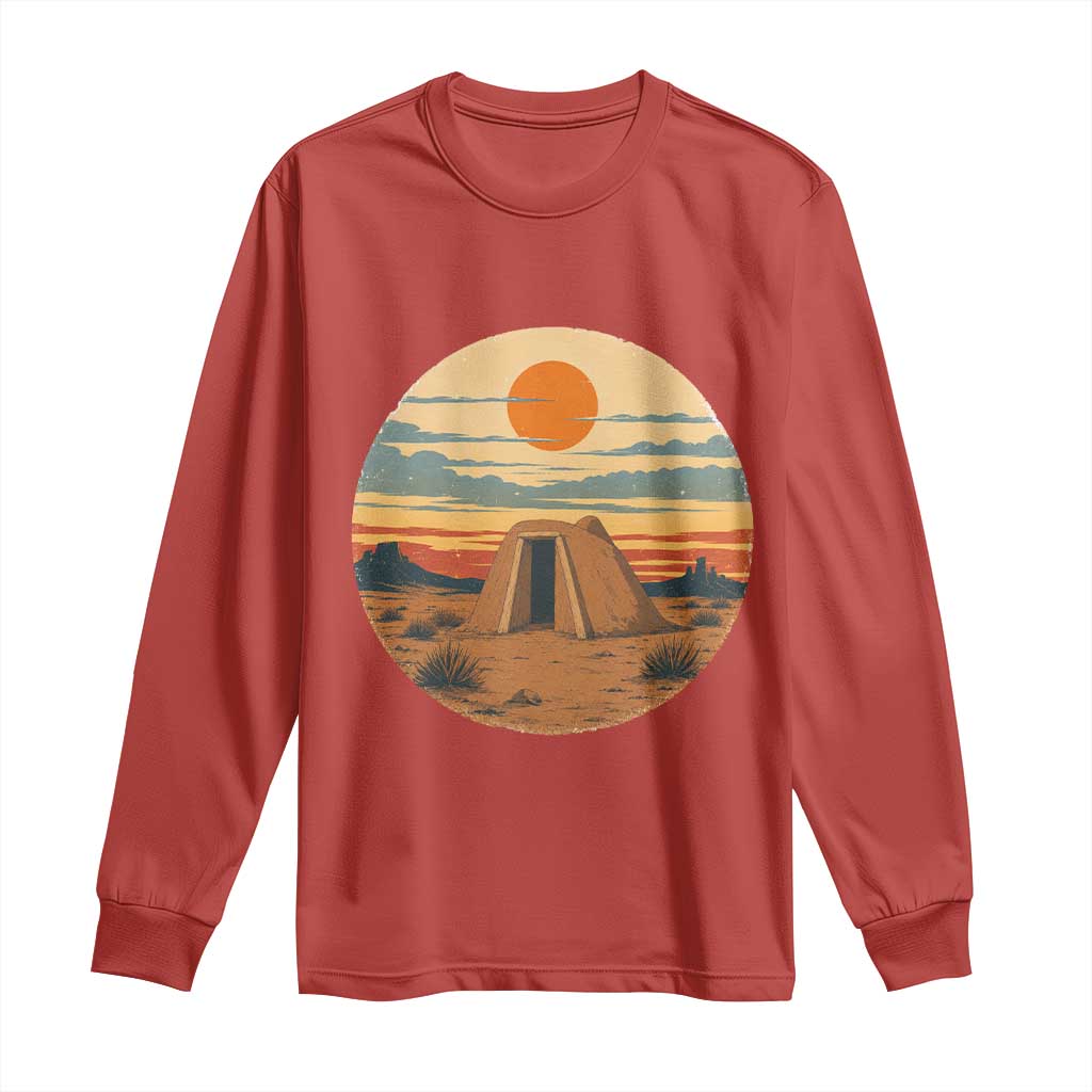 Vintage Monument Valley Landscape Long Sleeve Shirt Desert Hogan Home Art