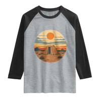 Vintage Monument Valley Landscape Raglan Shirt Desert Hogan Home Art