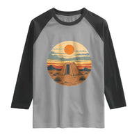 Vintage Monument Valley Landscape Raglan Shirt Desert Hogan Home Art