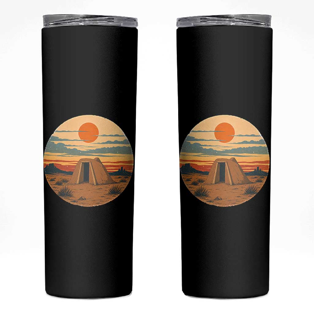 Vintage Monument Valley Landscape Skinny Tumbler Desert Hogan Home Art