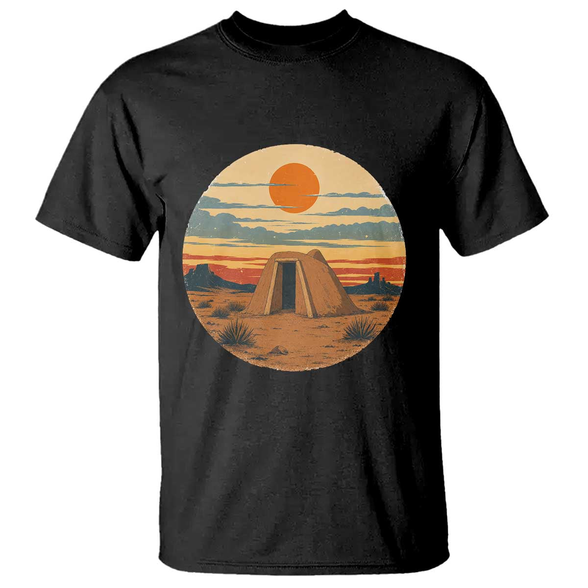 Vintage Monument Valley Landscape T Shirt Desert Hogan Home Art