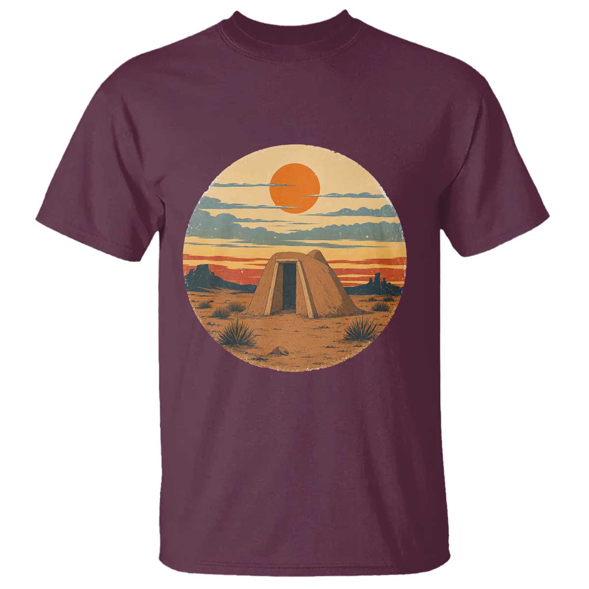 Vintage Monument Valley Landscape T Shirt Desert Hogan Home Art