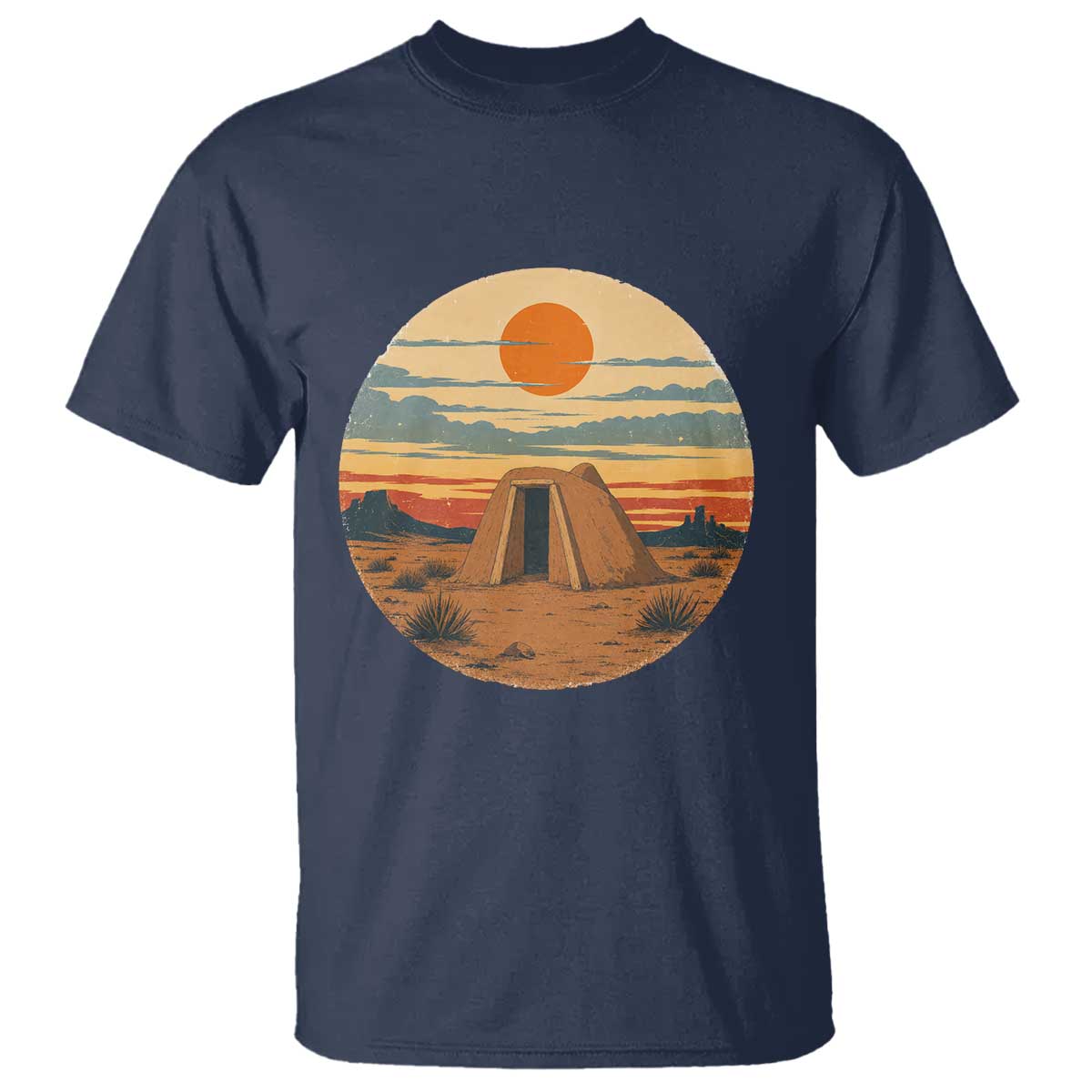 Vintage Monument Valley Landscape T Shirt Desert Hogan Home Art