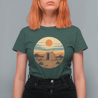 Vintage Monument Valley Landscape T Shirt For Women Desert Hogan Home Art