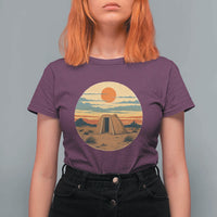 Vintage Monument Valley Landscape T Shirt For Women Desert Hogan Home Art