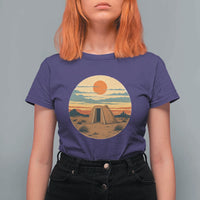 Vintage Monument Valley Landscape T Shirt For Women Desert Hogan Home Art