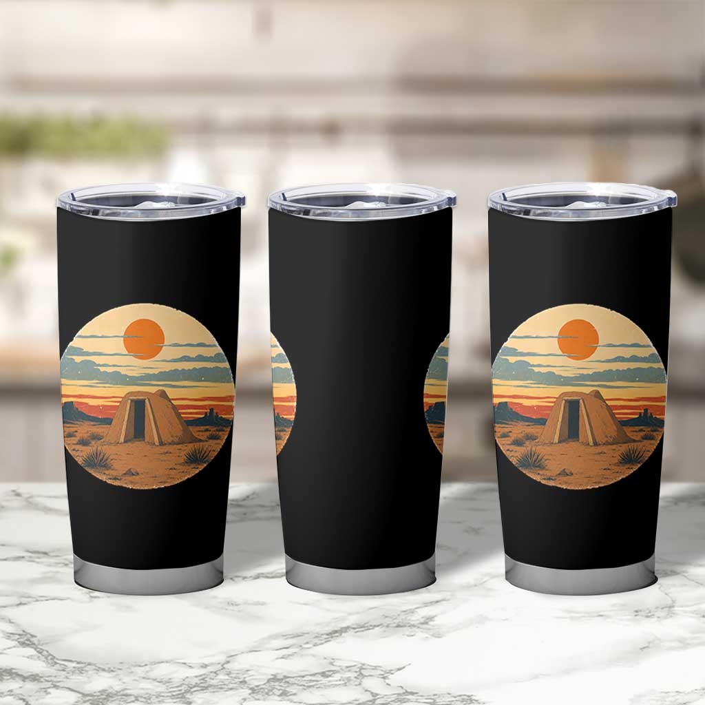 Vintage Monument Valley Landscape Tumbler Cup Desert Hogan Home Art