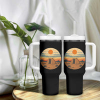 Vintage Monument Valley Landscape Tumbler With Handle Desert Hogan Home Art