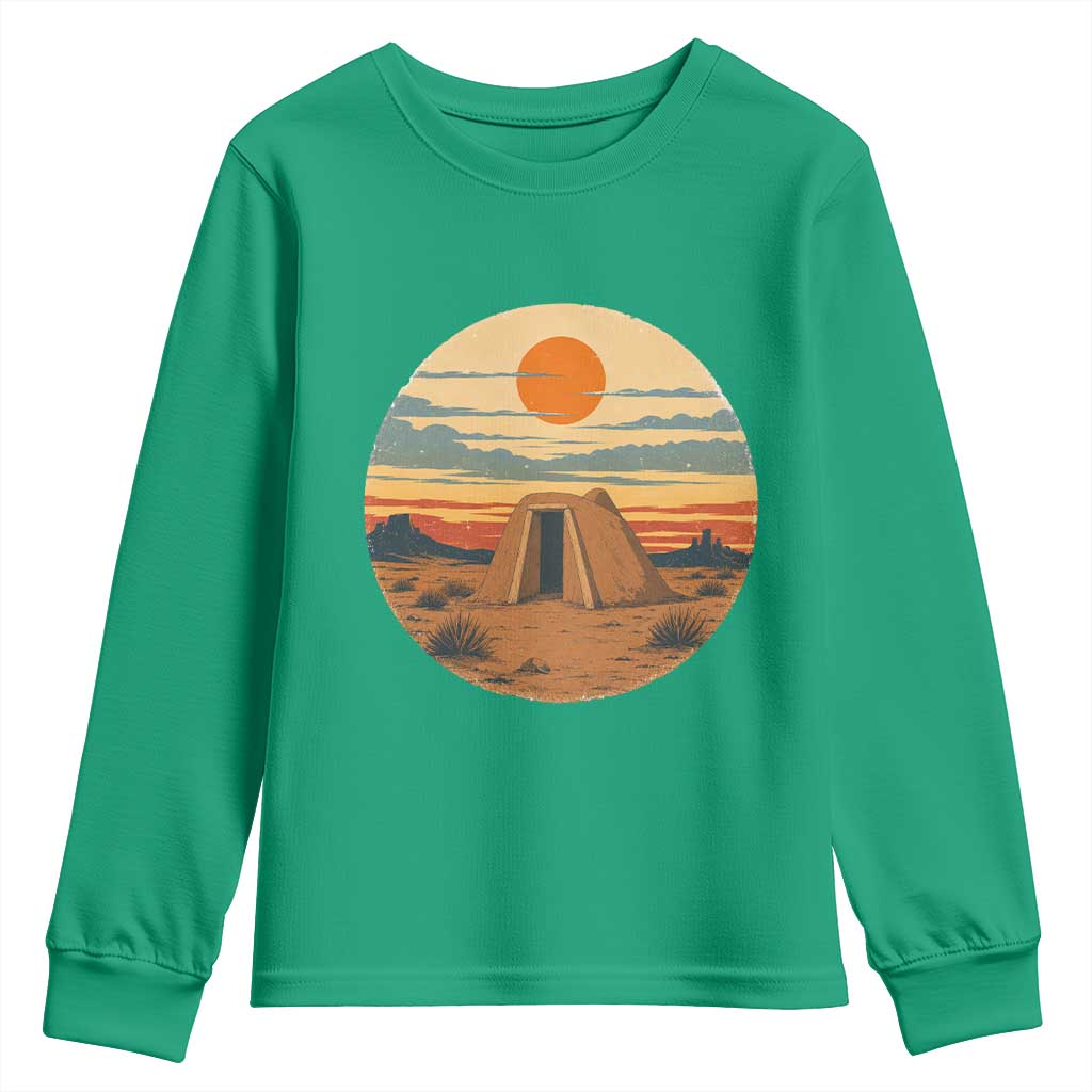 Vintage Monument Valley Landscape Youth Sweatshirt Desert Hogan Home Art