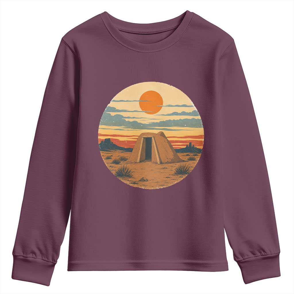 Vintage Monument Valley Landscape Youth Sweatshirt Desert Hogan Home Art