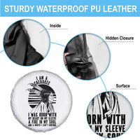 Native American Heritage Pride Gift Spare Tire Cover I Am A Cherokee Born With Heart On My Sleeve