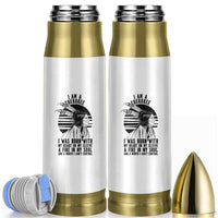 Native American Heritage Pride Gift Bullet Tumbler I Am A Cherokee Born With Heart On My Sleeve