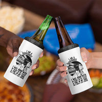 Native American Heritage Pride Gift 4 in 1 Can Cooler Tumbler I Am A Cherokee Born With Heart On My Sleeve