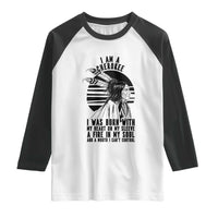 Native American Heritage Pride Gift Raglan Shirt I Am A Cherokee Born With Heart On My Sleeve