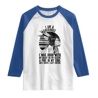 Native American Heritage Pride Gift Raglan Shirt I Am A Cherokee Born With Heart On My Sleeve