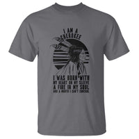 Native American Heritage Pride Gift T Shirt I Am A Cherokee Born With Heart On My Sleeve