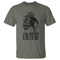 Native American Heritage Pride Gift T Shirt I Am A Cherokee Born With Heart On My Sleeve