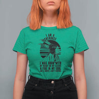 Native American Heritage Pride Gift T Shirt For Women I Am A Cherokee Born With Heart On My Sleeve
