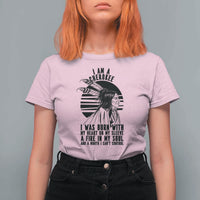 Native American Heritage Pride Gift T Shirt For Women I Am A Cherokee Born With Heart On My Sleeve