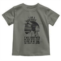 Native American Heritage Pride Gift Toddler T Shirt I Am A Cherokee Born With Heart On My Sleeve
