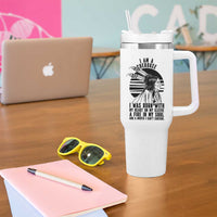 Native American Heritage Pride Gift Tumbler With Handle I Am A Cherokee Born With Heart On My Sleeve