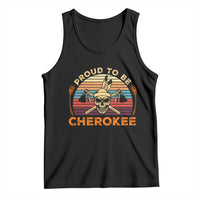 Cherokee Heritage Pride Tank Top Vintage Native American Warrior Skull