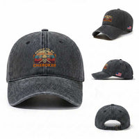 Cherokee Heritage Pride Washed Cotton Baseball Cap Vintage Native American Warrior Skull