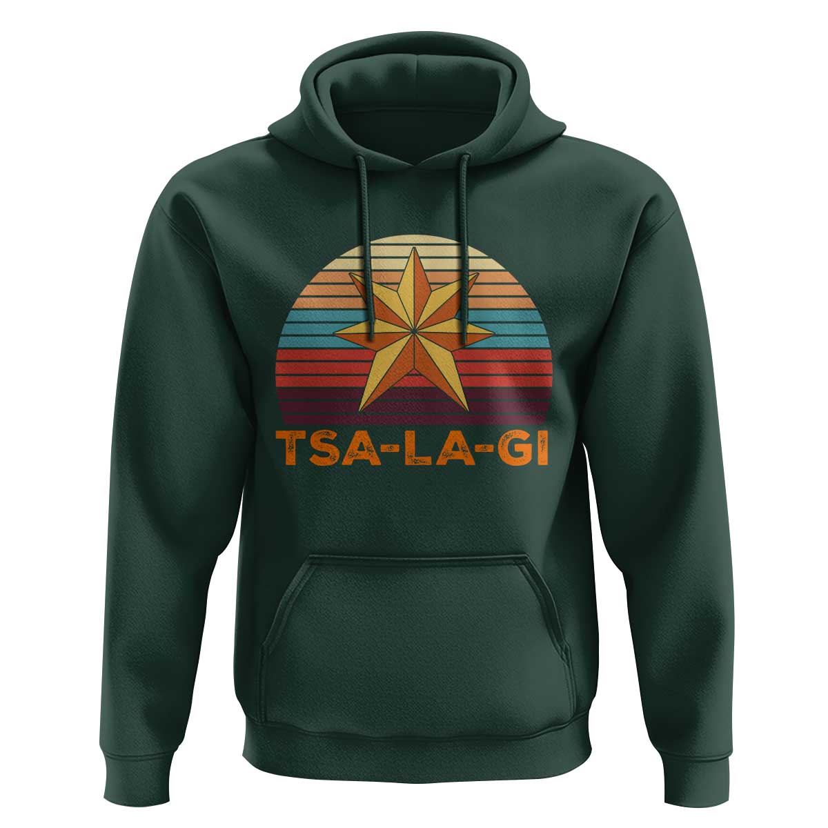 Tsalagi Seven Pointed Star Hoodie Cherokee Native American Heritage