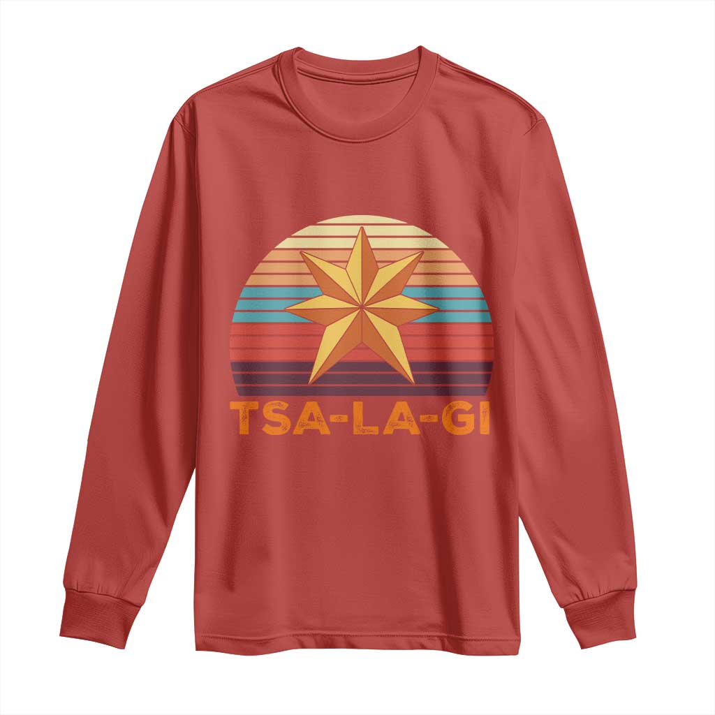 Tsalagi Seven Pointed Star Long Sleeve Shirt Cherokee Native American Heritage
