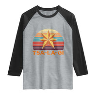 Tsalagi Seven Pointed Star Raglan Shirt Cherokee Native American Heritage