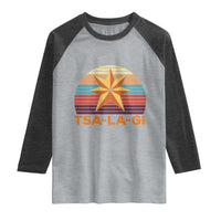Tsalagi Seven Pointed Star Raglan Shirt Cherokee Native American Heritage