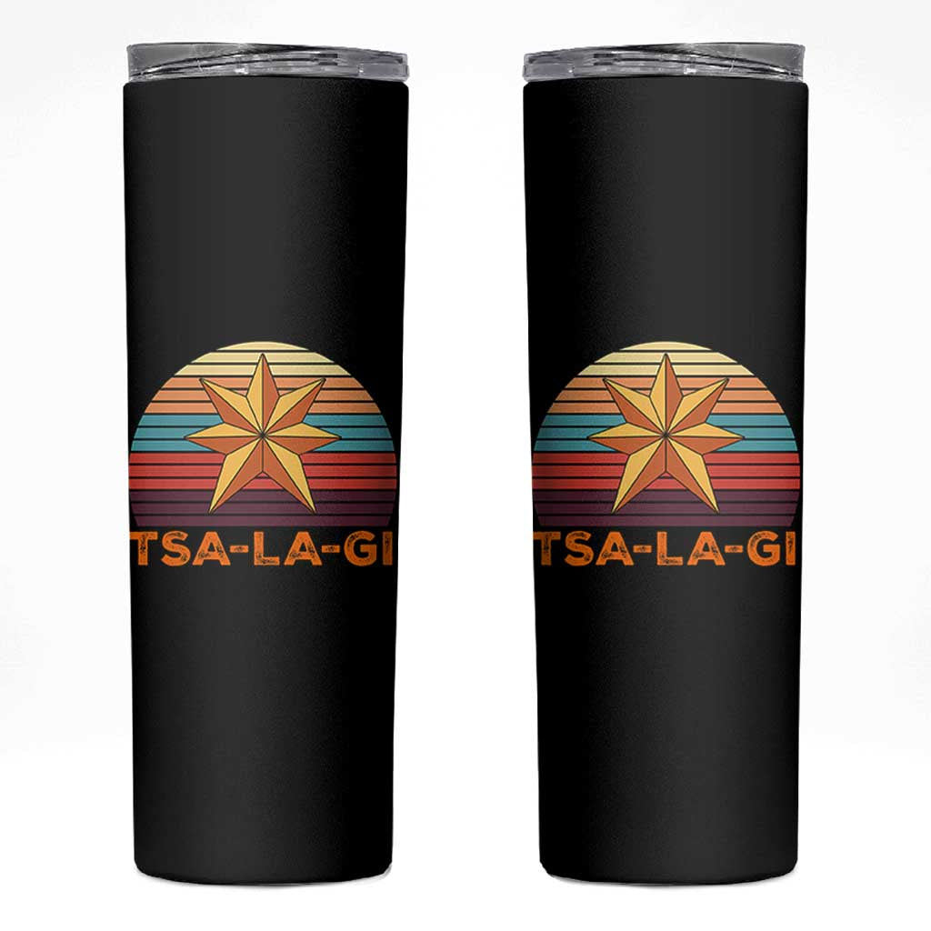 Tsalagi Seven Pointed Star Skinny Tumbler Cherokee Native American Heritage