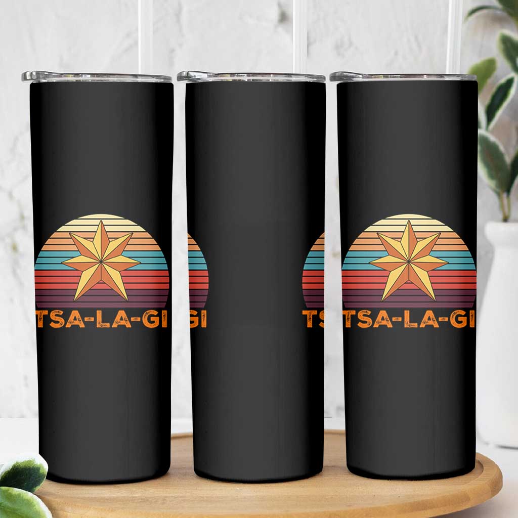 Tsalagi Seven Pointed Star Skinny Tumbler Cherokee Native American Heritage