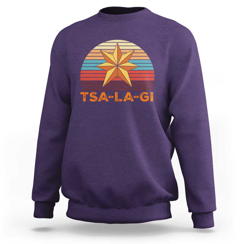 Tsalagi Seven Pointed Star Sweatshirt Cherokee Native American Heritage