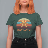 Tsalagi Seven Pointed Star T Shirt For Women Cherokee Native American Heritage