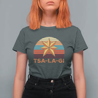 Tsalagi Seven Pointed Star T Shirt For Women Cherokee Native American Heritage